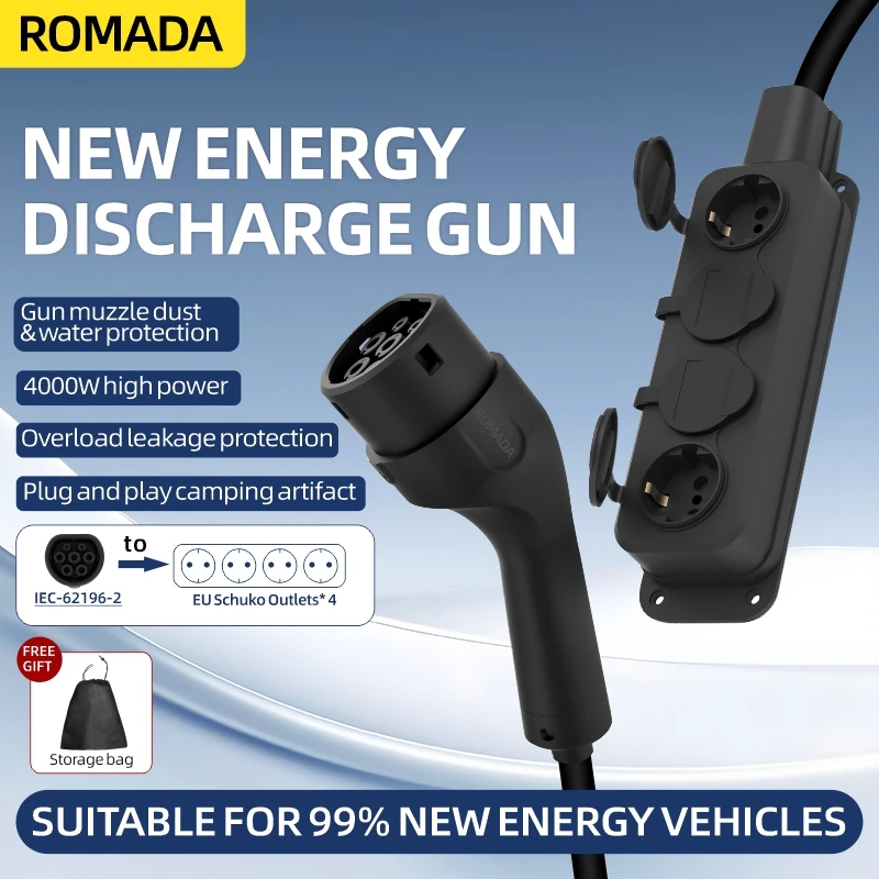 Ac Outdoor Power - Cable Portátil V2L de 16A y