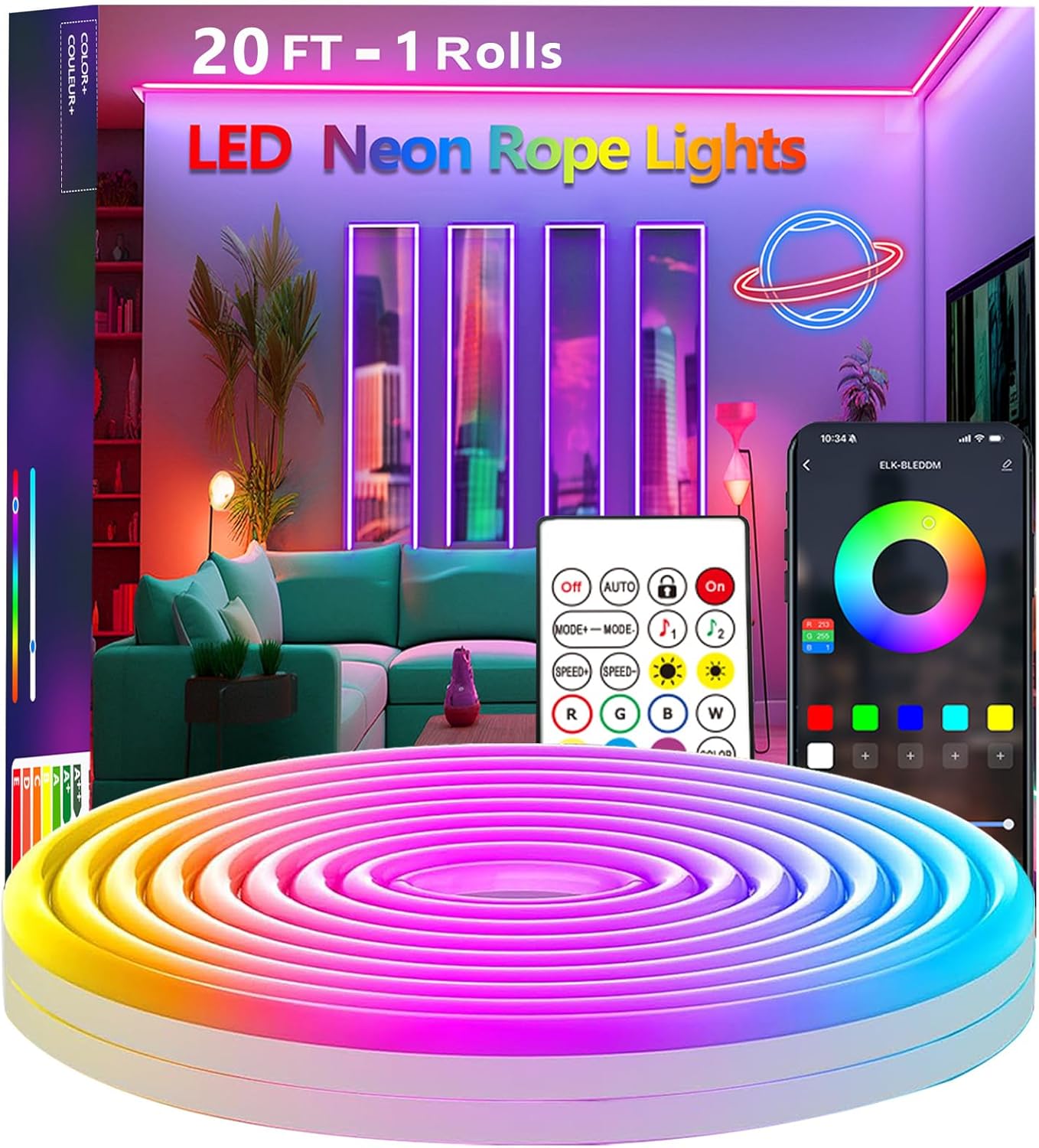 Luces de Neón, Luces LED Flexi - Outdoor Power Strip Weatherproof reseña y precio