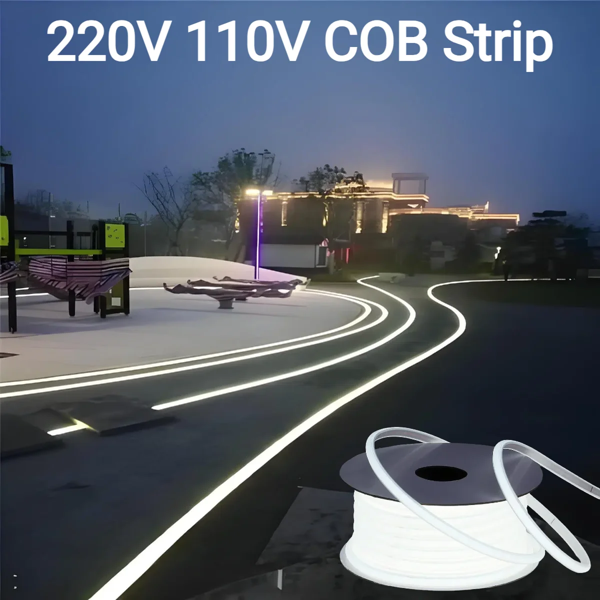 Tira de luces LED COB de Gel d - Outdoor Power Strip Weatherproof reseña y precio