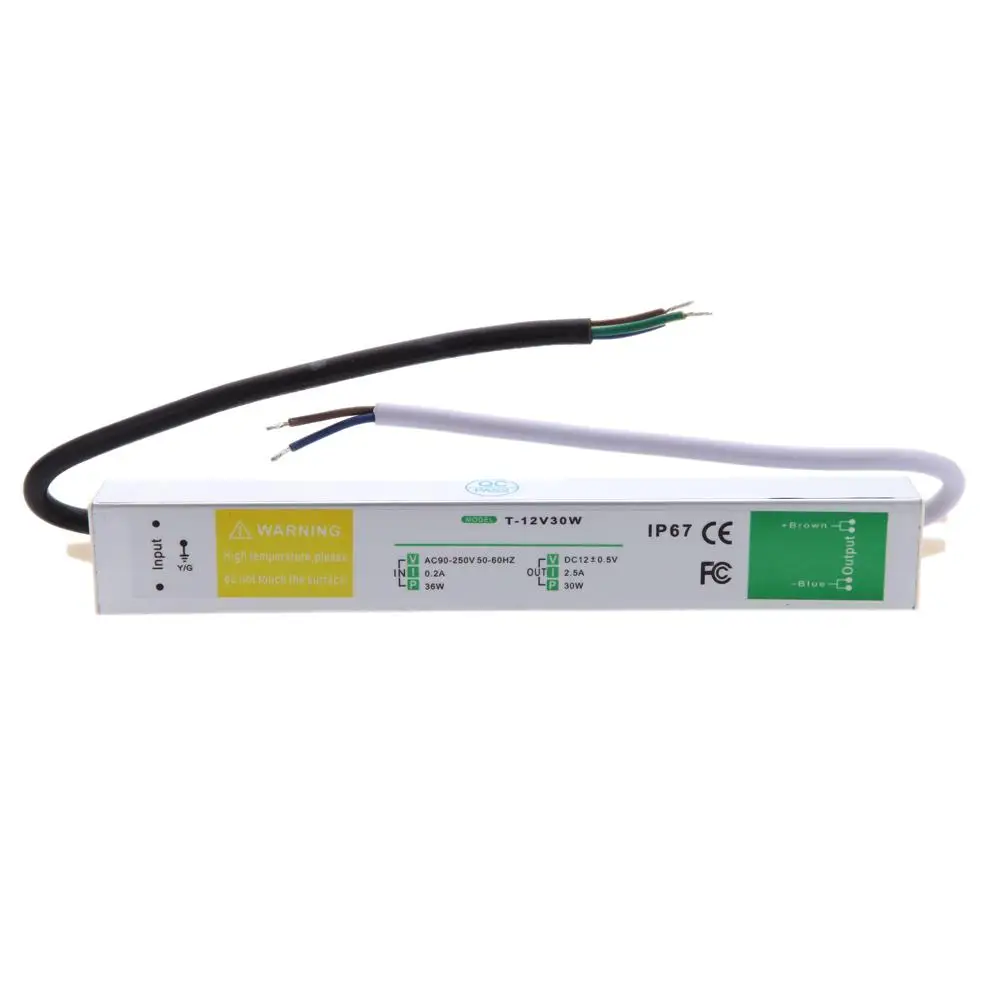 30W AC110 230V a DC 12V 24v fu - Outdoor Use Power Strip reseña y precio